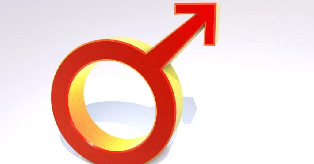 Męski symbol reprezentujący testosteron, a zarazem obrazujący wpływ androgenów na libido i erekcję u mężczyzn